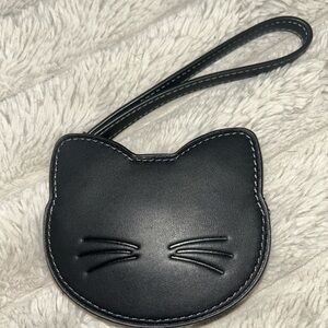 Coach NWT Black Cat Coin Pouch